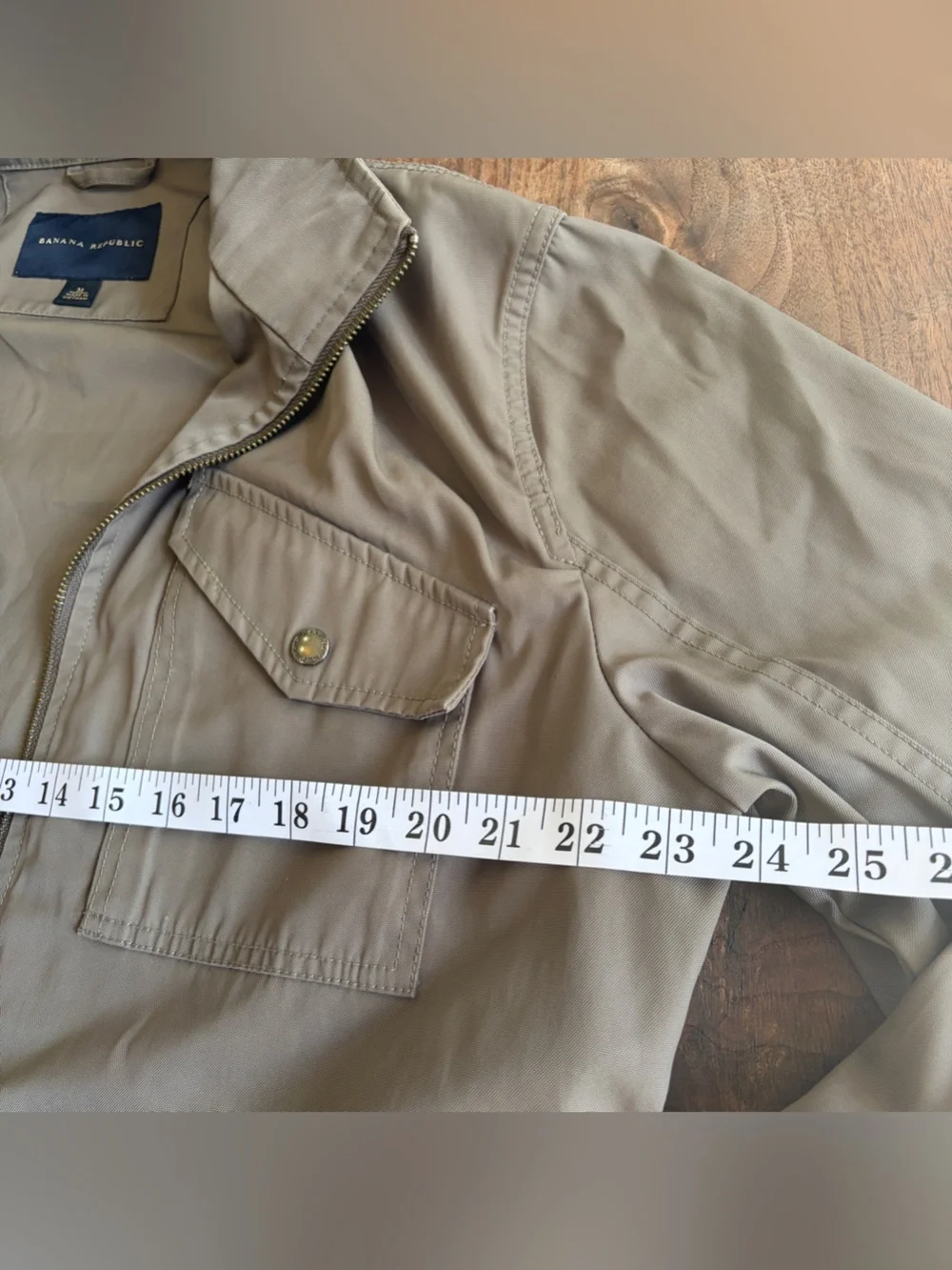 Banana Republic Men's Olive-Taupe Military Field Jacket excellent! Medium